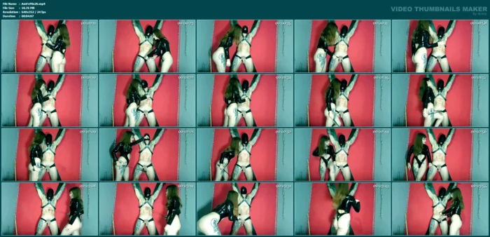 Tied To The Cross And Tortured - AMERICA FETISH MISTRESS BDSM - MP4
