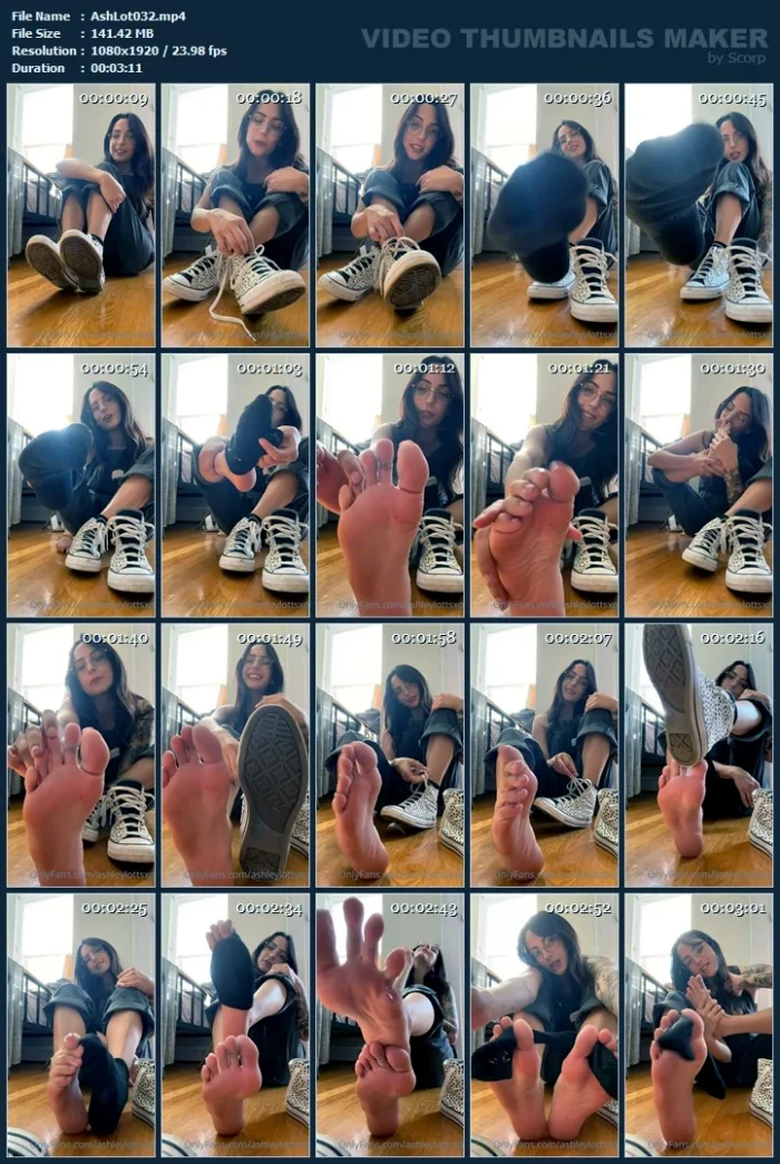 I Loooove Teasing You With My Stinky Converse Toes - ASHLEY LOTTS - MP4