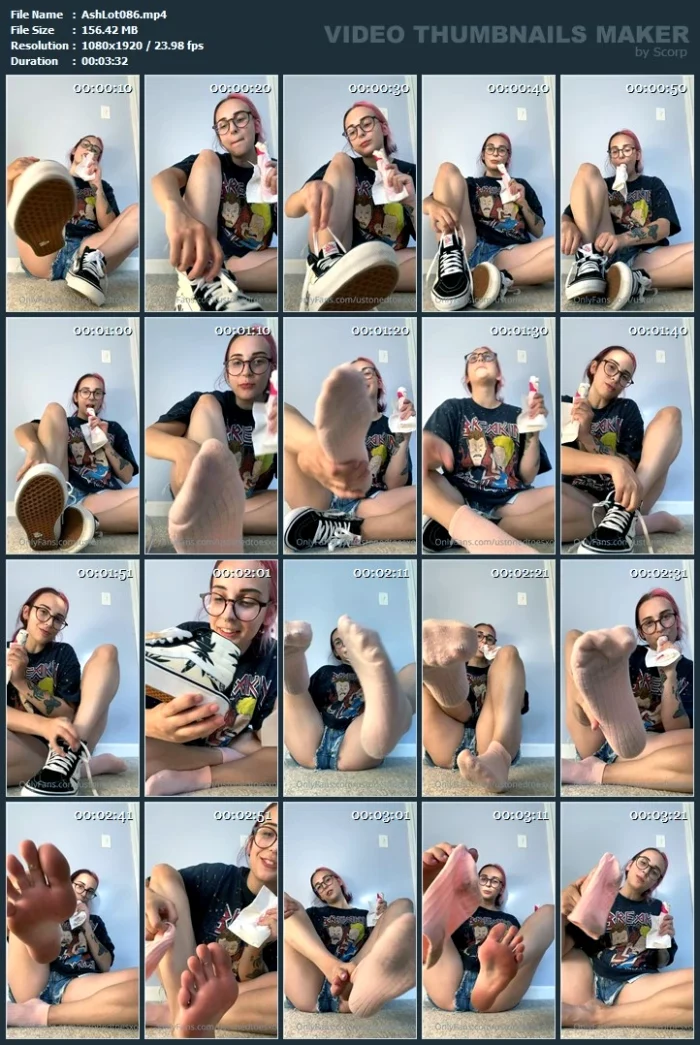 Watch Me Take My Vans Off After A Long Skate Sesh! - ASHLEY LOTTS - MP4