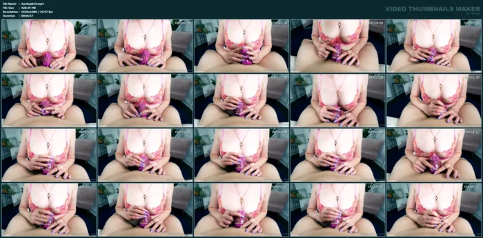 Chastity Condom Handjob - AURORA ASPEN - MP4
