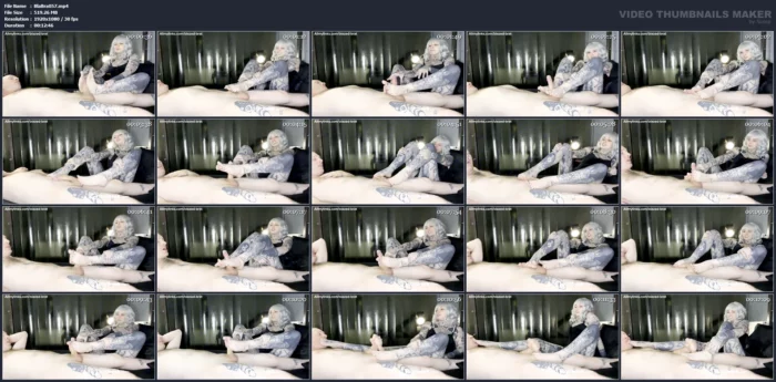 Foot Smelling Footjob - MISTRESS MERCY RAGE / BLAZED BRAT - MP4