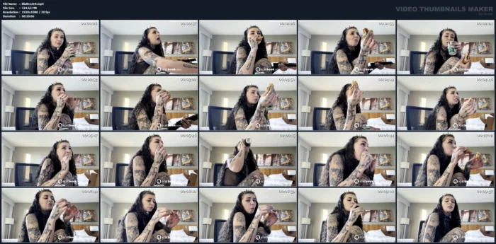 Eating And Burping - MISTRESS MERCY RAGE / BLAZED BRAT - MP4