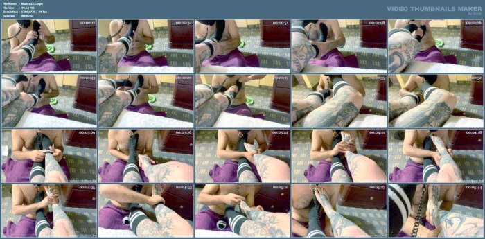 Foot Slave Training - MISTRESS MERCY RAGE / BLAZED BRAT - MP4