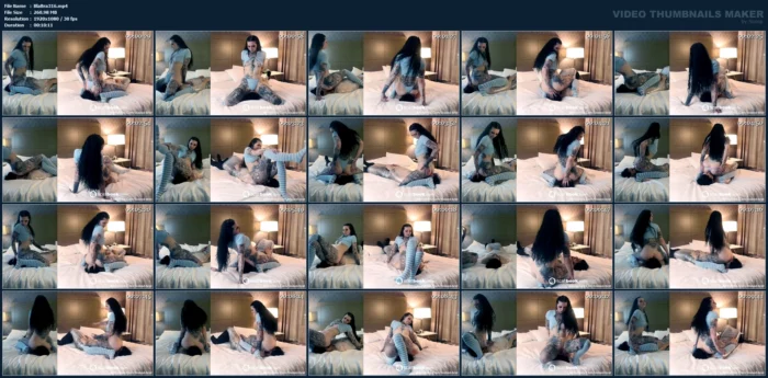 Sadistic Saranwrap Asssmother - MISTRESS MERCY RAGE / BLAZED BRAT - MP4