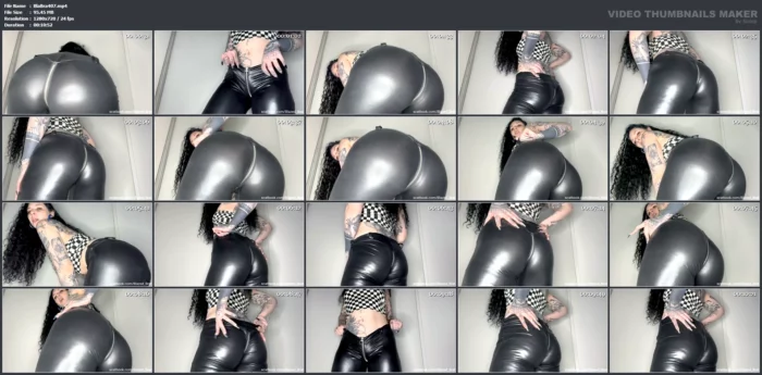 Farting In Tight Pu Pants - MISTRESS MERCY RAGE / BLAZED BRAT - MP4