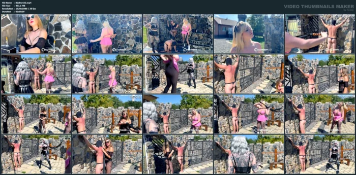 Stone Wall Flogging - MISTRESS MERCY RAGE / BLAZED BRAT - MP4