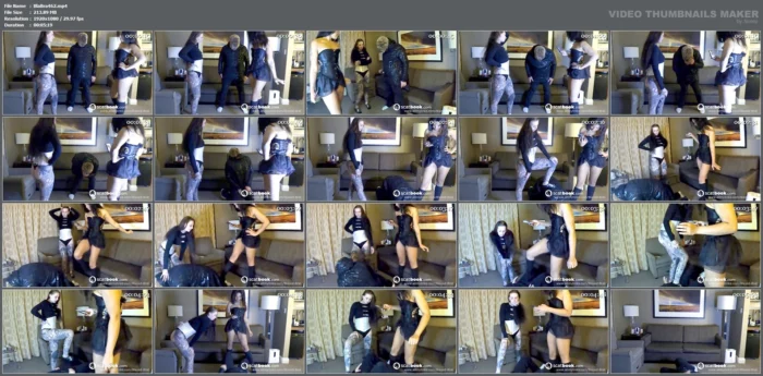 Double Ballbusting With Seraphine - MISTRESS MERCY RAGE / BLAZED BRAT - MP4