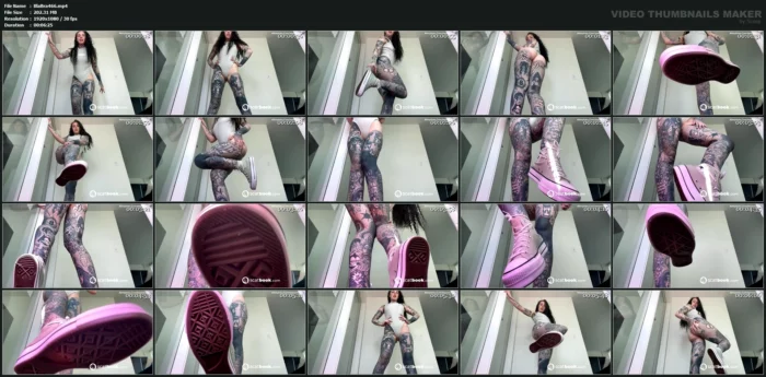 POV Giantess Sneaker Femdom Worship - MISTRESS MERCY RAGE / BLAZED BRAT - MP4