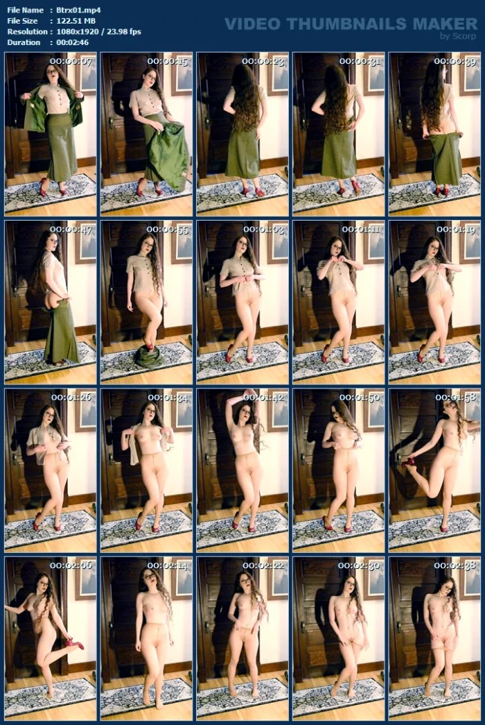 1940s Strip Tease - BEATRIX - MP4