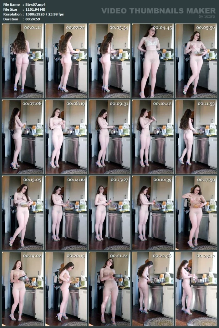 Baking In Pantyhose! - BEATRIX - MP4