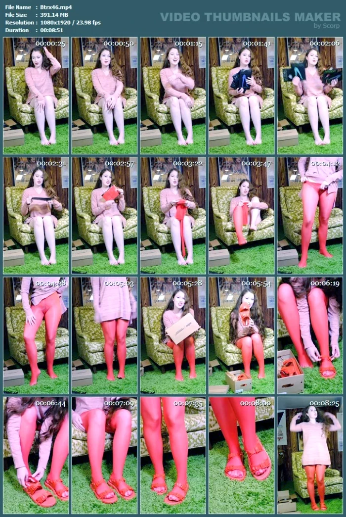 Lechery Pantyhose And Melissa Sandals - BEATRIX - MP4