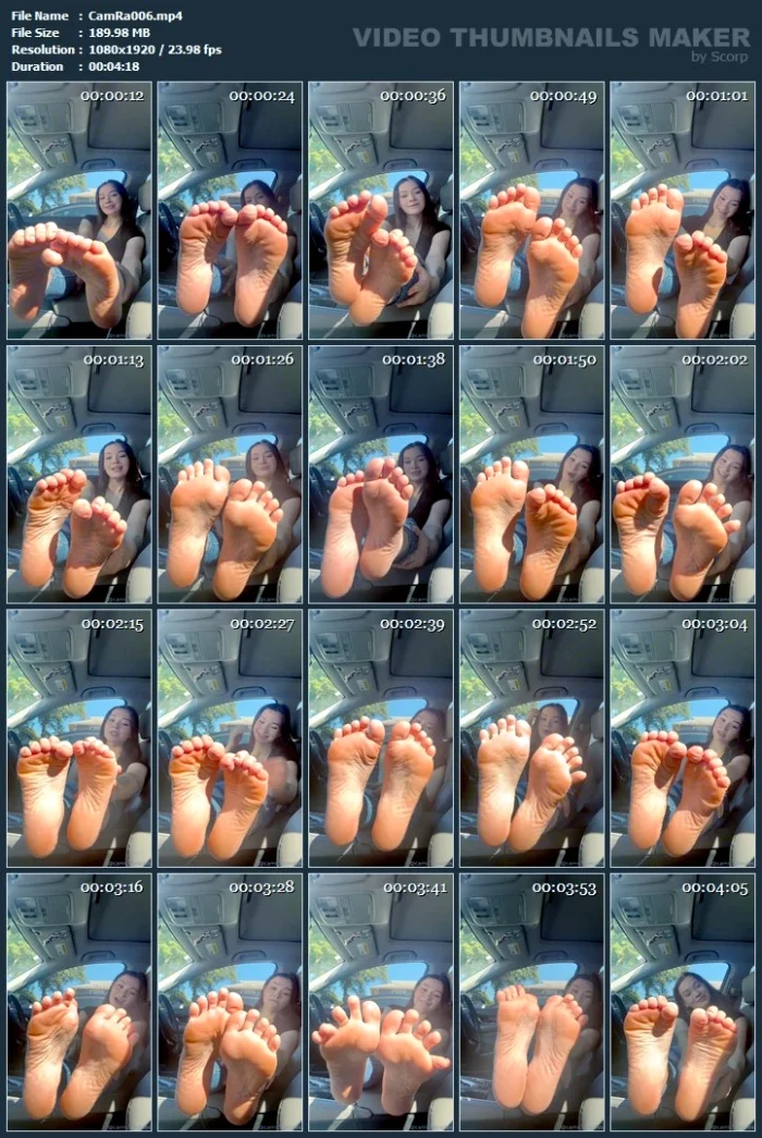 Car Soles JOI With Cum Countdown - CAMI RAE / CAMICUTESOLES - MP4