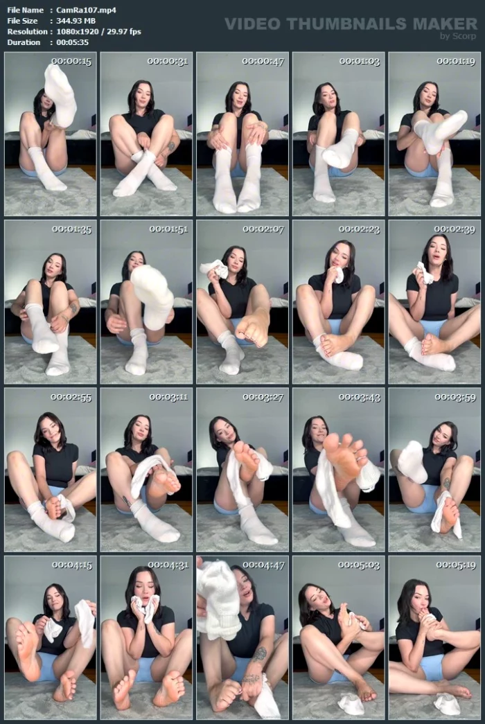 Don't My Feet Look Soooo Sexy In These White Crew Socks - CAMI RAE / CAMICUTESOLES - MP4