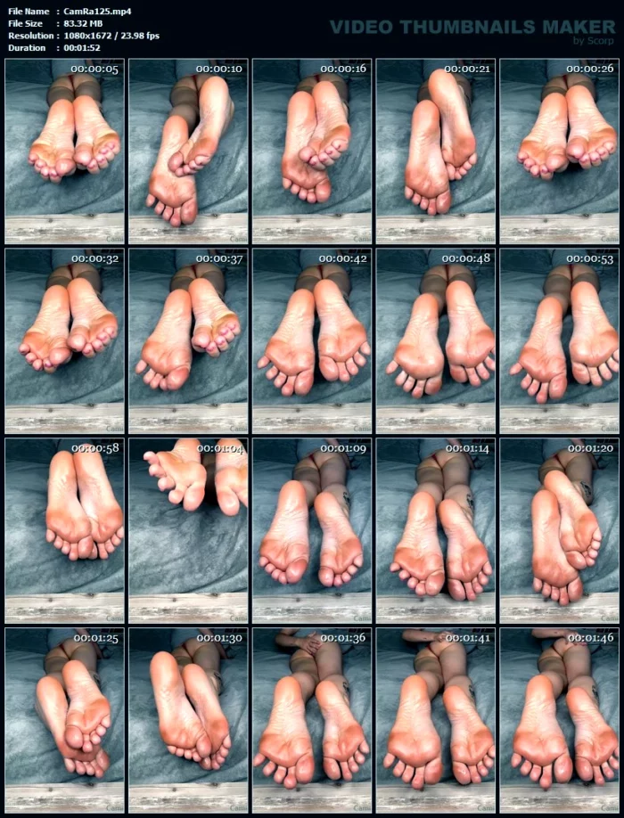 Relaxing And Massaging My Oily Soles - CAMI RAE / CAMICUTESOLES - MP4