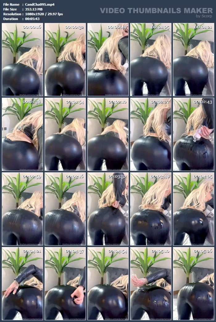 Shiny Legging Ass Worship - CANDY CHARMS - MP4