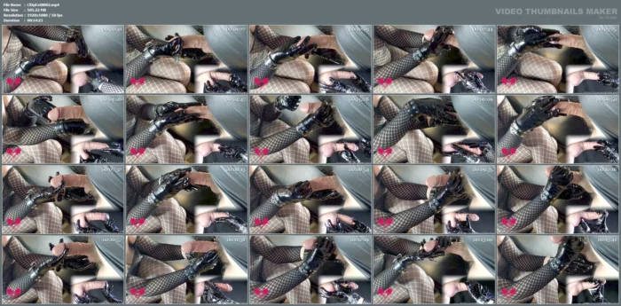 Close-Up Of A Cock Massage With Black Latex Gloves - CLOSE UP EXTREME - MP4