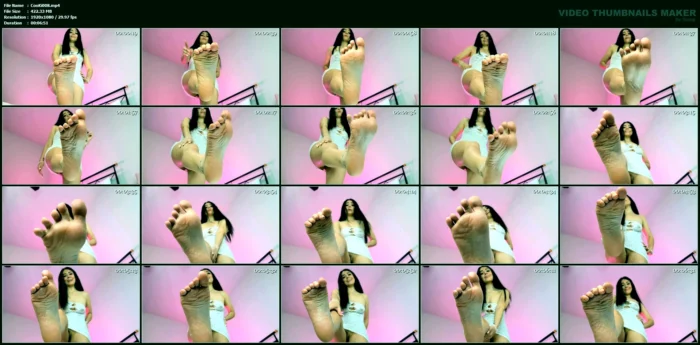 Cookie Humiliates You With Her Feet And Laughs At You When You Cum - COOKIES / GODDESS COOKIES - MP4