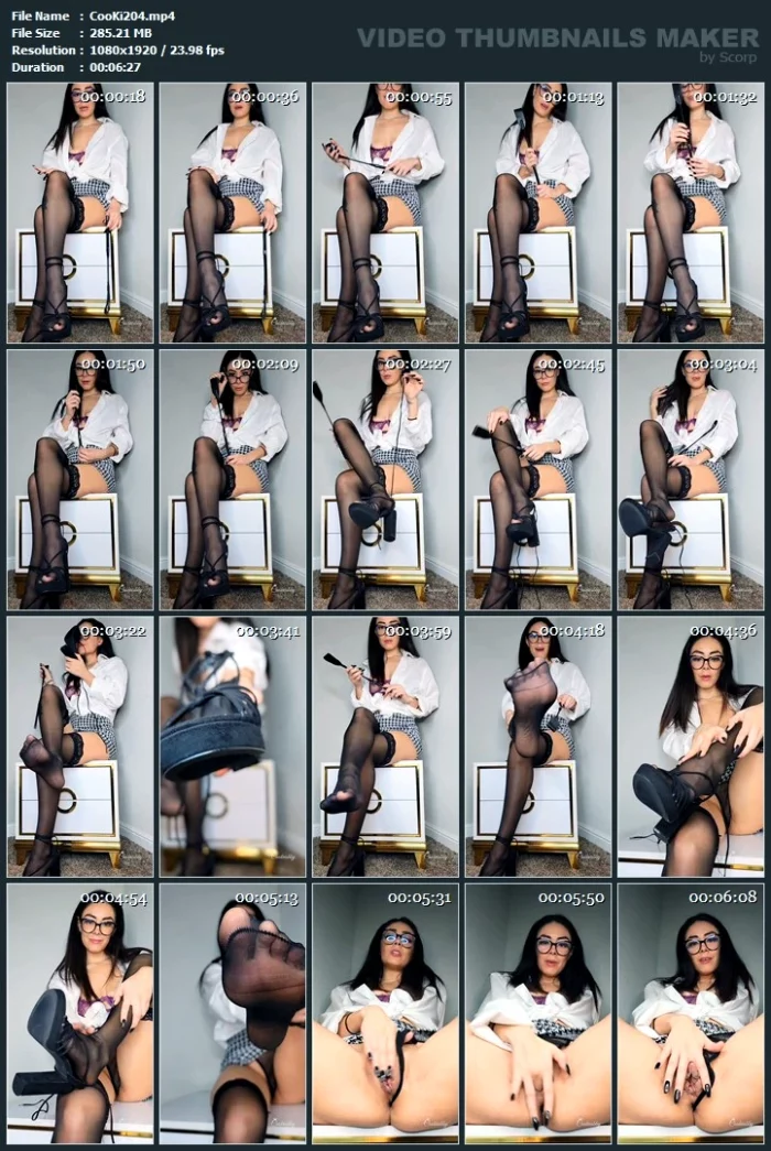 Stroke For Me And Lick My Heels Clean - COOKIES / GODDESS COOKIES - MP4