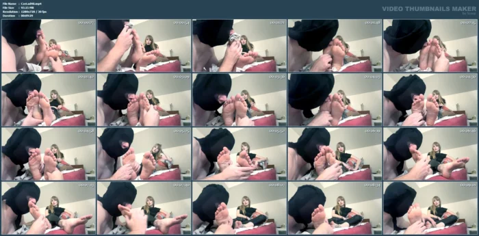 He Sniffs My Sweaty Legs While Massaging My Feet - CZECH LADIES - MP4