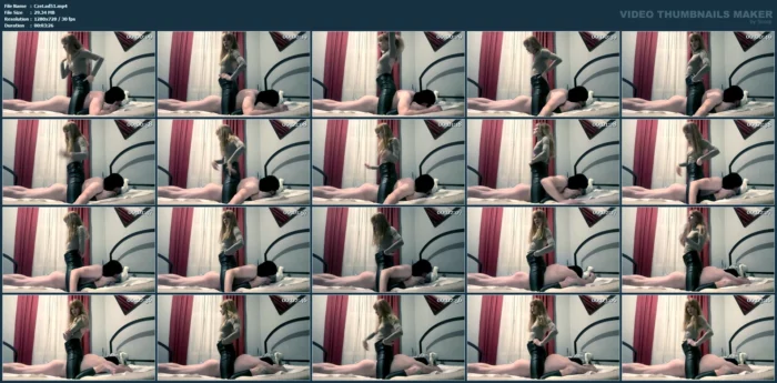 Spanking His Ass While He Licks My Feet - CZECH LADIES - MP4
