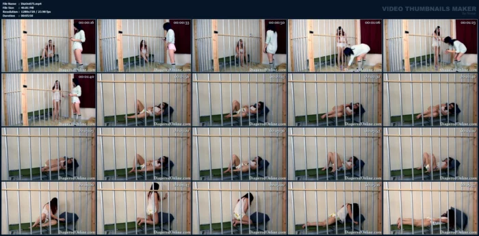 Red & Mia - Castor Oil In Jail - DIAPEREDONLINE - MP4