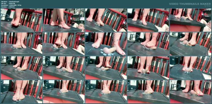 Barefoot Trampling - DOMINA DARK - MP4