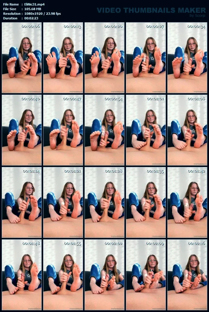 Handjob, Couple Video - ELIZA NICY - MP4