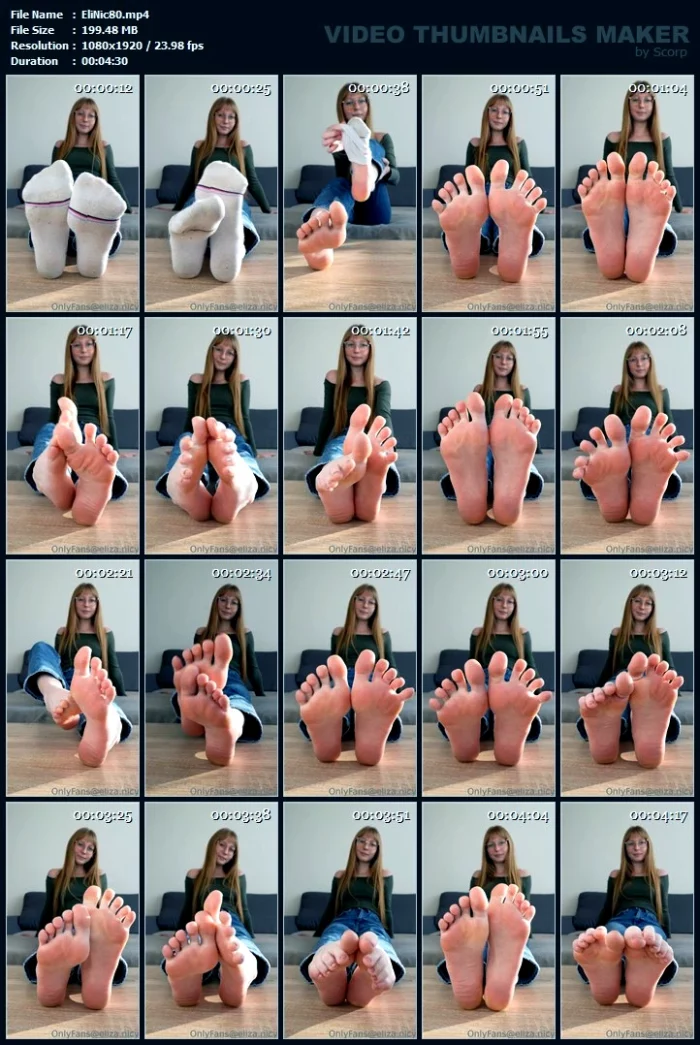 Socks Removal 4 - ELIZA NICY - MP4