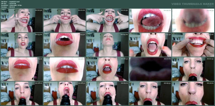 Stretch Lick Spit Gag Mouthdildo - EMPREXKALA / KALA SMITH - MP4