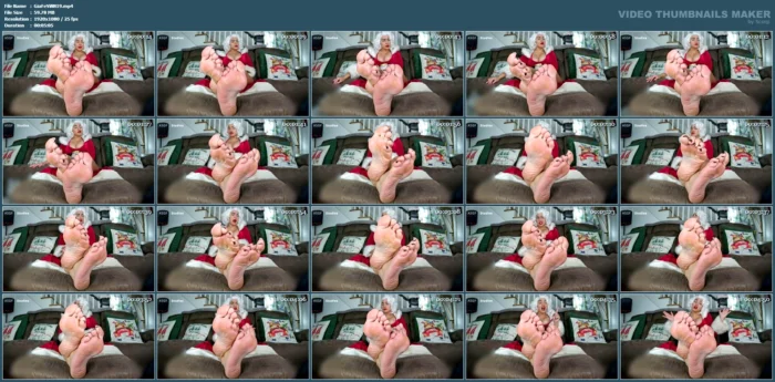 Elf Has Dirt On Mrs Clause - Sahrye! Now He'll Cum On Soles! - GIANTESS FETISH VIDS - MP4