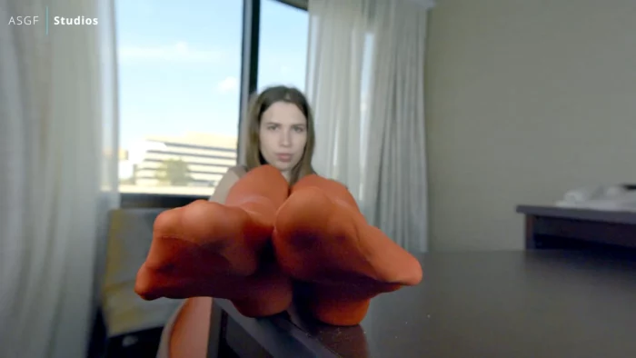 Fbc's Burnt Orange Hose! - GIANTESS FETISH VIDS - MP4