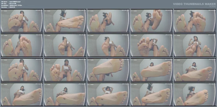 Gm's Gigantic Barefoot Crush! - GIANTESS FETISH VIDS - MP4