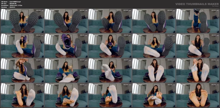 Karly Salinas Stinky Feet Tease - GIANTESS FETISH VIDS - MP4