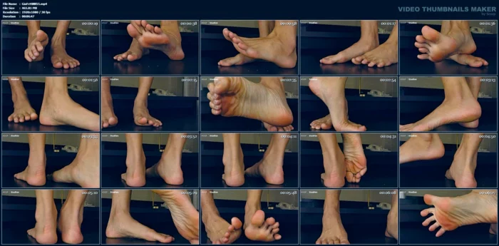 Long Toed Goddess Sole Show - GIANTESS FETISH VIDS - MP4