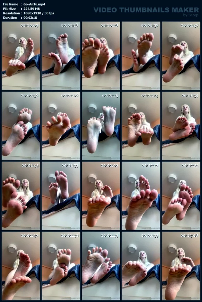 POV Made You Kneel In Front Of Me And Now I Tease You With My Feet - GODDESS ANYA - MP4