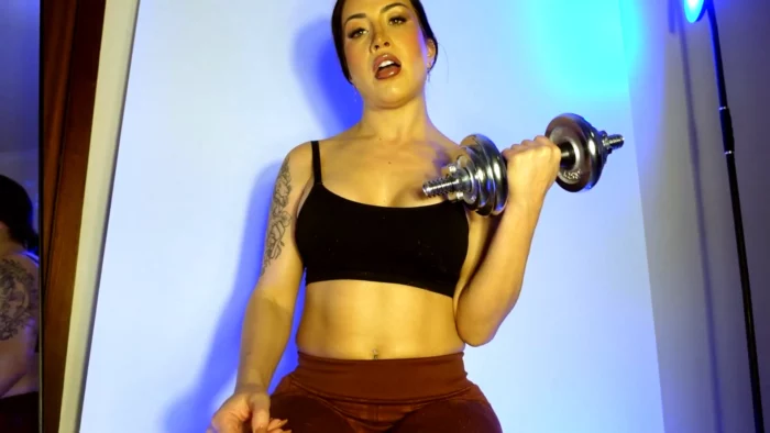 Dumbbells, Biceps, JOI And Degradation - GODDESS ANITTA - MP4