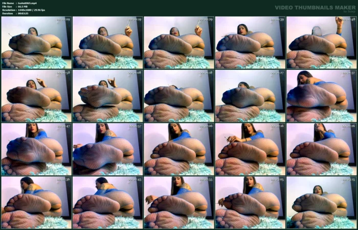 Ignore You In Fishnets Smoking - GODDESS ANITTA - MP4