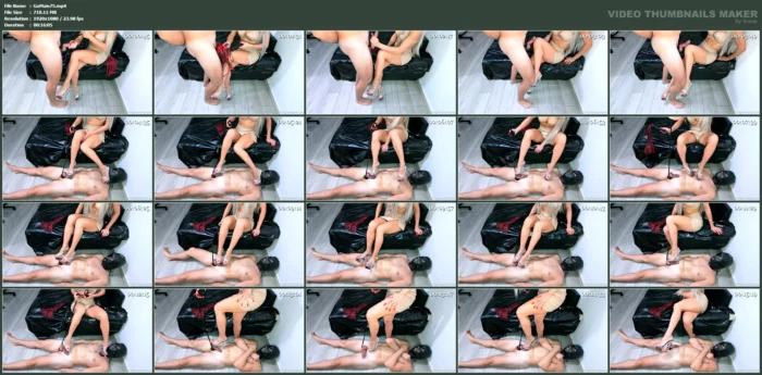 Crushed Underfoot - Trampling And Ballbusting In My Transparent Heels - GODDESS MAISHA / HIGHHEELSDIVAX - MP4