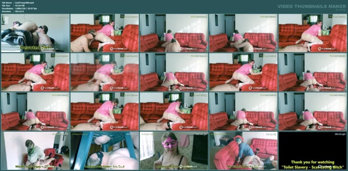 Toilet Slavery - Scat Eating Bitch - GODDESS TEMPEST - MP4