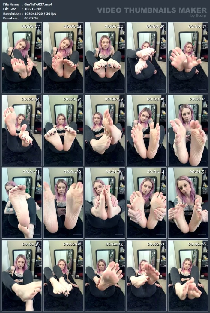Just A Lil Bit Of Everything; Pointed Toes, Sole Scrunching, All Angles, And Rubs! - GRAVEYARDFEET / THEGODDESSGRAVES - MP4