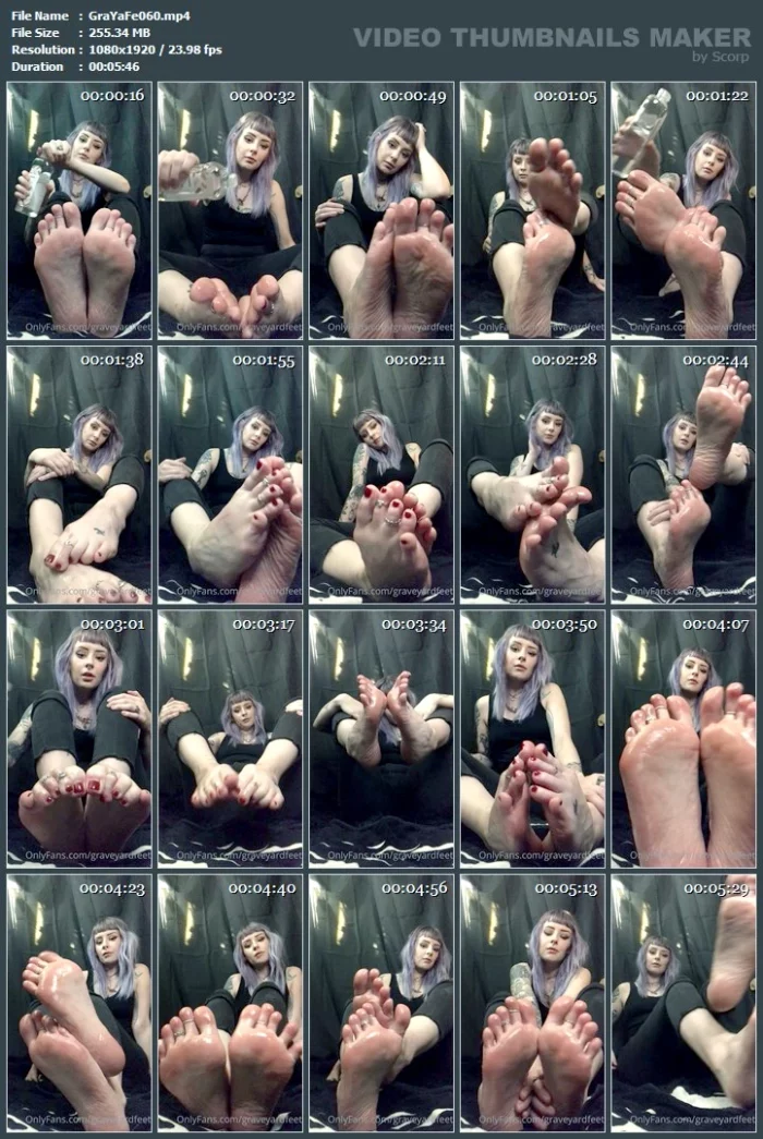 Oily Soles! - GRAVEYARDFEET / THEGODDESSGRAVES - MP4