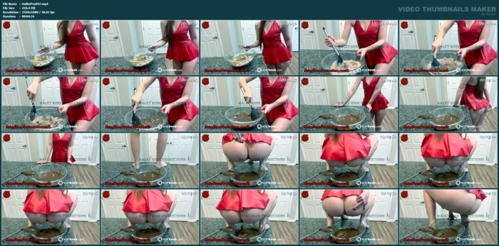 Kitchen Counter Shitting - HALEY ROSE PRODUCTIONS - MP4