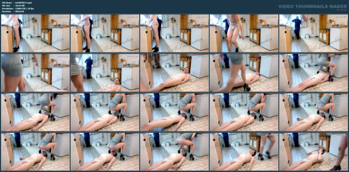 Piss In The Kitchen - ISRAELI MISTRESS JARDENA - MP4