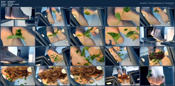 Some Green Leafs Underglass And Modeling Clay - ITALIAN GIRLFRIEND / AMATORIAL CRUSH CUPS - MP4