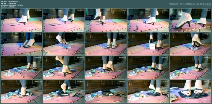 Pencils And Boxes Crush In Mango Kitten Heel Sandals - ITALIAN GIRLFRIEND / AMATORIAL CRUSH CUPS - MP4