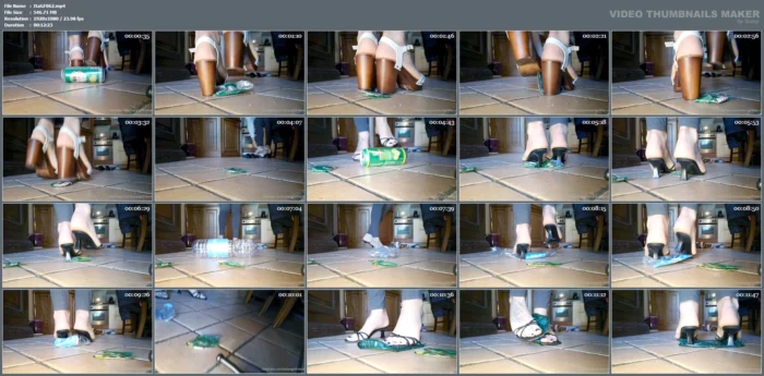 Cans And Plastic Bottle Vs Mango Kitten Heel Sandals - ITALIAN GIRLFRIEND / AMATORIAL CRUSH CUPS - MP4