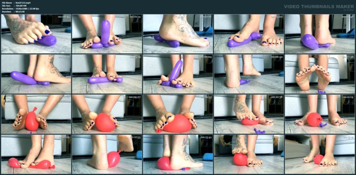 Inflatable Penis Ends Under My Feet - ITALIAN GIRLFRIEND / AMATORIAL CRUSH CUPS - MP4