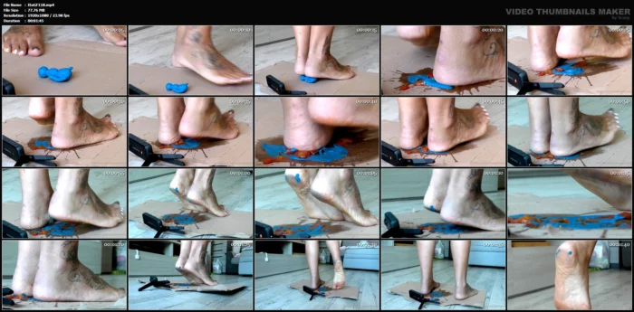 Clayman Crushed Under My Huge Feet - ITALIAN GIRLFRIEND / AMATORIAL CRUSH CUPS - MP4