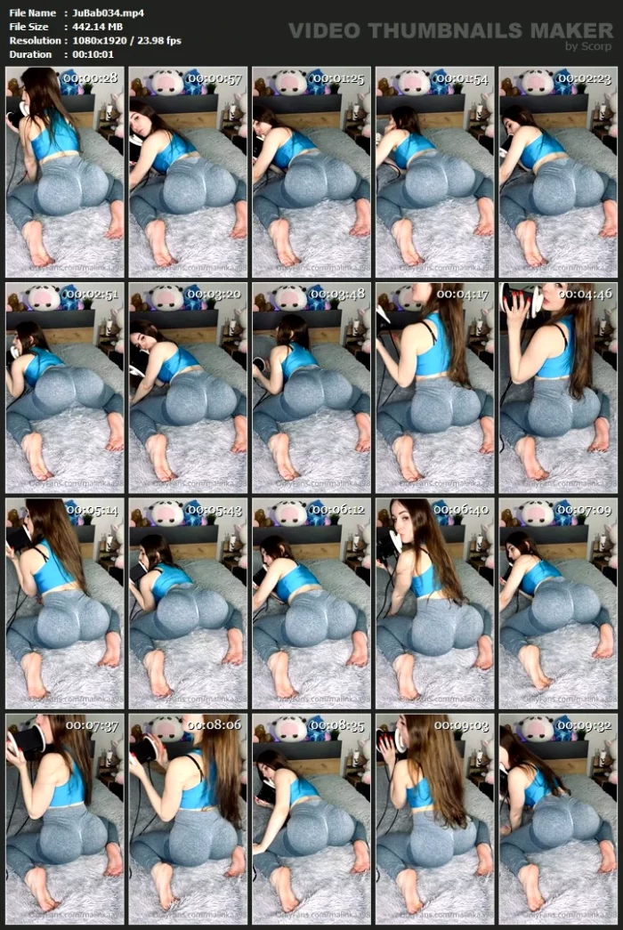 ASMR Ear Licking + Booty Twerk + Feet - MALINKAA98 / JUICYBABY - MP4