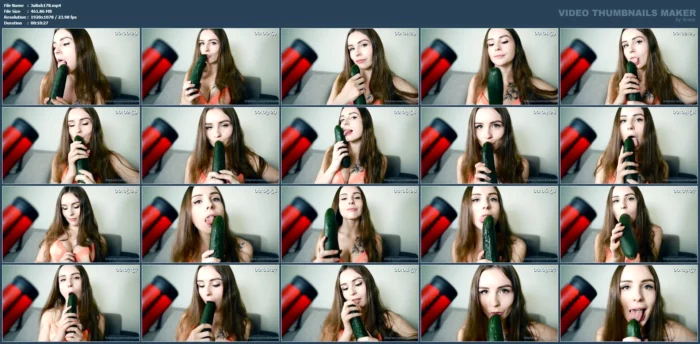 Slurping Cucumber Sounds - MALINKAA98 / JUICYBABY - MP4
